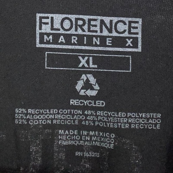 NEW! Florence Marine X Size X-Large Blue Dot Tee T-Shirt Black $35 msrp M6-1 - Picture 5 of 10
